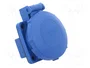 PAWBOL Socle d'alimentation AC Schuko bleu 2P+PE 16A IP67