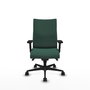 Piqueras Y Crespo Albacete confidente - Chaise de bureau avec mécanisme synchrone, Vert bouteille