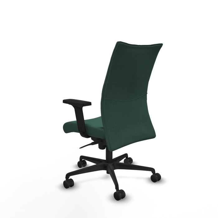 Piqueras Y Crespo Albacete confidente - Chaise de bureau avec mécanisme synchrone, Vert bouteille