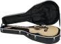 Gator ABS Deluxe Étui Jumbo Guitare Acoustique Noir