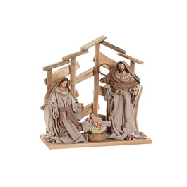 Crèche de Noël Home ESPRIT Marron Beige Bois MDF 30 x 15 x 30 cm