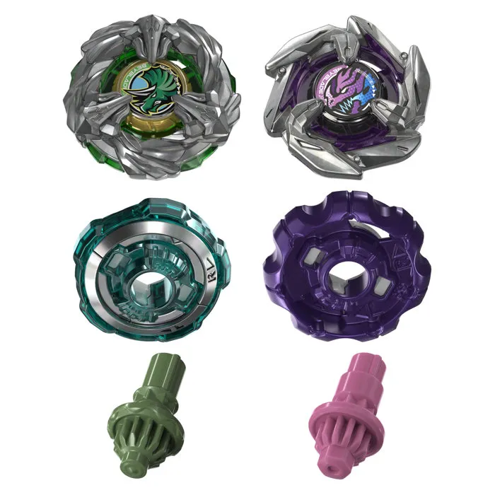 Beyblade X Dual Pack Brace Triceratops M-85BS BX et Dagger Dran 7-55K BX