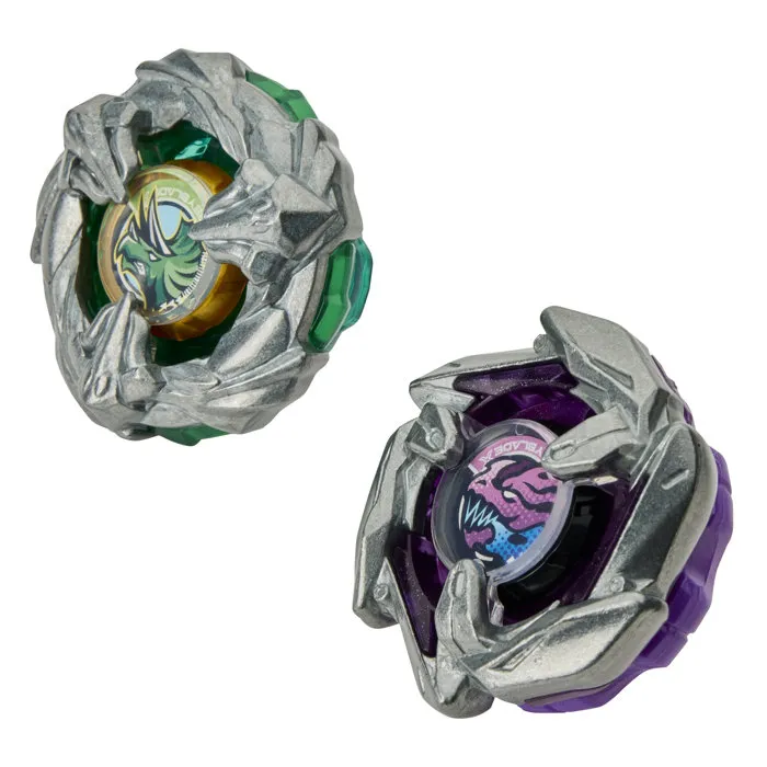 Beyblade X Dual Pack Brace Triceratops M-85BS BX et Dagger Dran 7-55K BX
