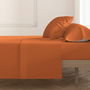 Drap Happy Home MixColors Orange Lit de 120