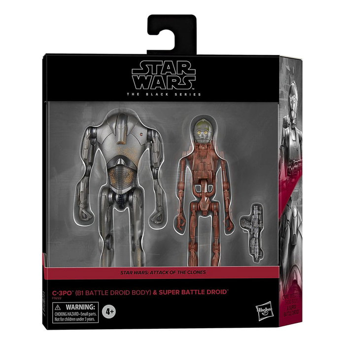 Star Wars Episode II Black Series pack 2 figurines C-3PO (B1 Battle Droid Body) & Super Battle Droid 15 cm Star Wars Episode II Black Series pack 2 figurines C-3PO (B1 Battle Droid Body) & Super Battle Droid 15 cm