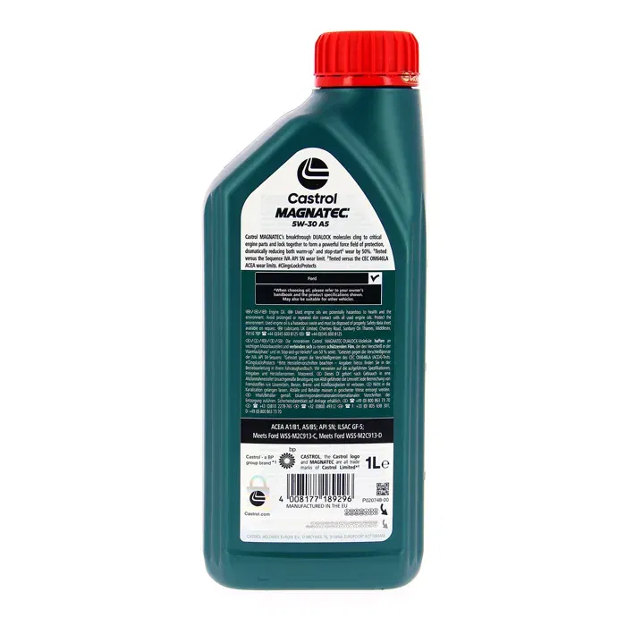 Castrol Magnatec Stop-Start 5W-30 A5/B5 Huile moteur 1L - API SN, ILSAC GF-5, conforme Ford WSS-M2C913-C/D Castrol Magnatec Stop-Start 5W-30 A5/B5 Huile moteur 1L - API SN, ILSAC GF-5, conforme Ford WSS-M2C913-C/D