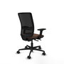 PIQUERAS Y CRESPO Chaise Haches Synchrone, Marron foncé et Noir
