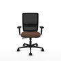 PIQUERAS Y CRESPO Chaise Haches Synchrone, Marron foncé et Noir