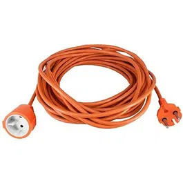 GENERIQUE Rallonge électrique extérieure 25 m H05VVF 2x1.5 orange - PVC durable pour jardin et activités en plein air