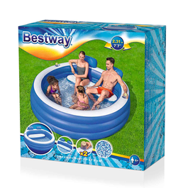 Bestway Piscine Gonflable Familiale 231x219x79 cm +6 Ans Jardin 54422