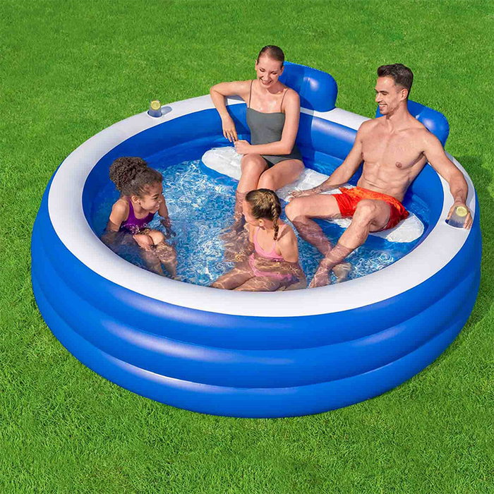 Bestway Piscine Gonflable Familiale 231x219x79 +6 Ans Jardin 54422