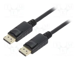 LOGILINK Câble DisplayPort 1.2, mâle-mâle, 1m, noir