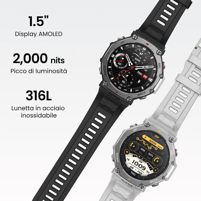 Montre intelligente Amazfit T-Rex 3 Gris 1,5"