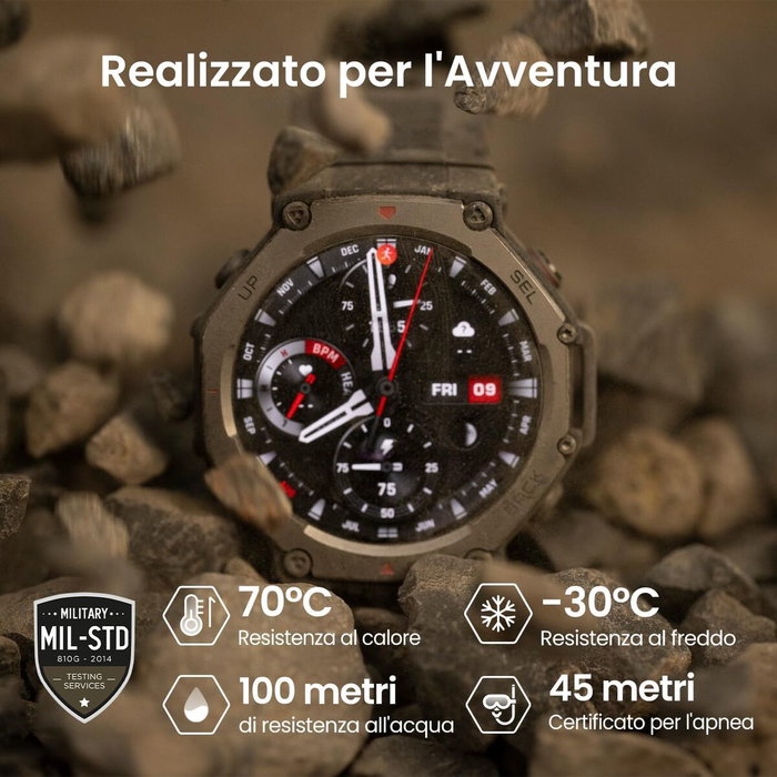 Montre intelligente Amazfit T-Rex 3 Gris 1,5"