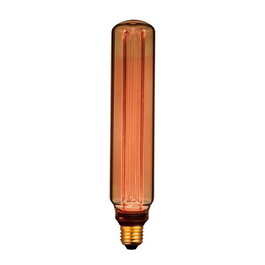 Fbright Ampoule LED T60 Décorative Tubulaire E27 4W 200lm 1800K Lumière Chaude Vintage Ambre Ø60x300mm
