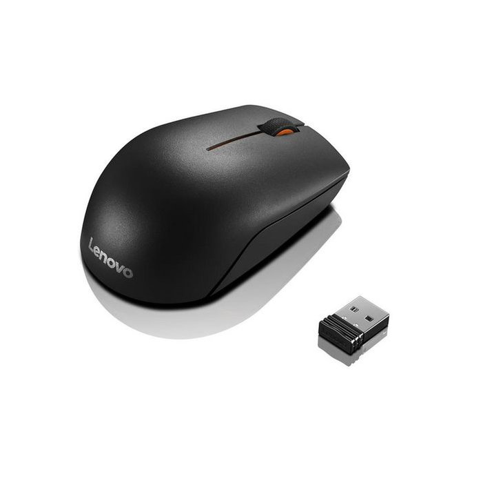 Lenovo Souris sans fil laser compacte 1000 dpi, 3 boutons, autonomie longue durée