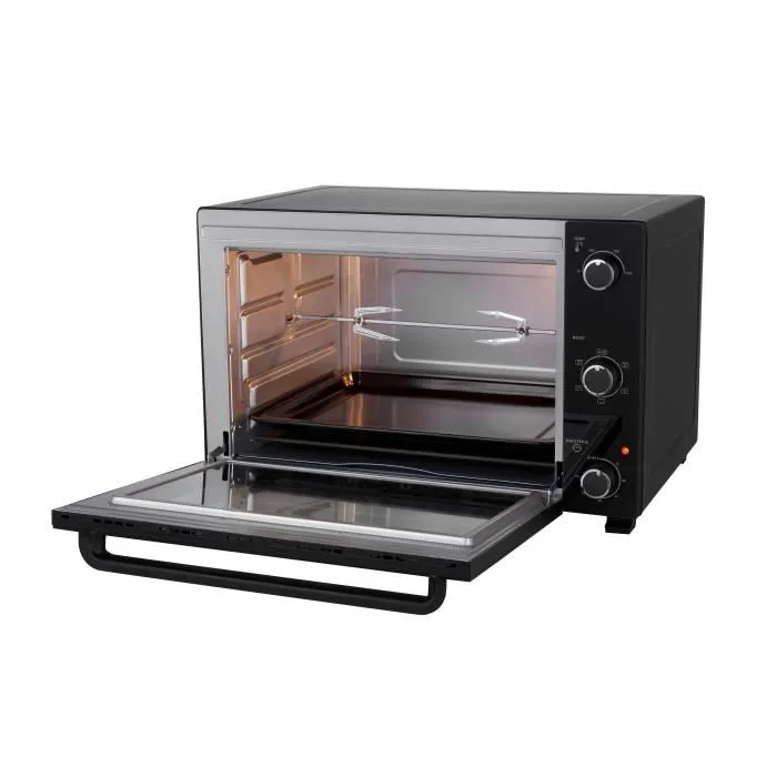 Continental Edison Minifour Électrique CEMF60B3 avec Chaleur Tournante, 57L, 2300W, 5 Modes, Noir - 60 x 39 x 48 cm