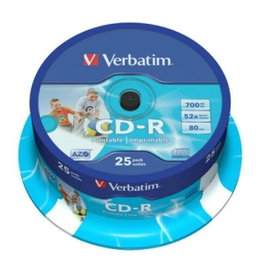 Verbatim CD-R Imprimable 700 MB 52x - Lot de 25 pièces