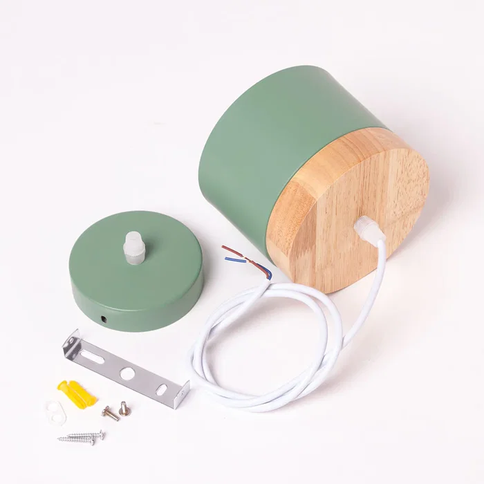 Mikayla SKD-P1010-T - Suspension en aluminium et bois, design moderne, hauteur réglable Mikayla SKD-P1010-T - Suspension en aluminium et bois, design moderne, hauteur réglable