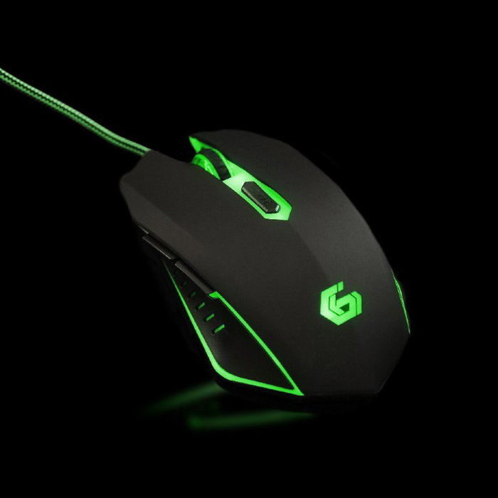 GEMBIRD Souris Gaming 2400 DPI Câble Nylon Ergonomique