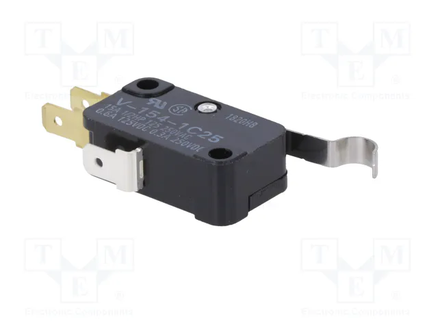 Aratas Microcommutateur SNAP ACTION SPDT 15A/250VAC ON-(ON) V1541C25 Aratas Microcommutateur SNAP ACTION SPDT 15A/250VAC ON-(ON) V1541C25