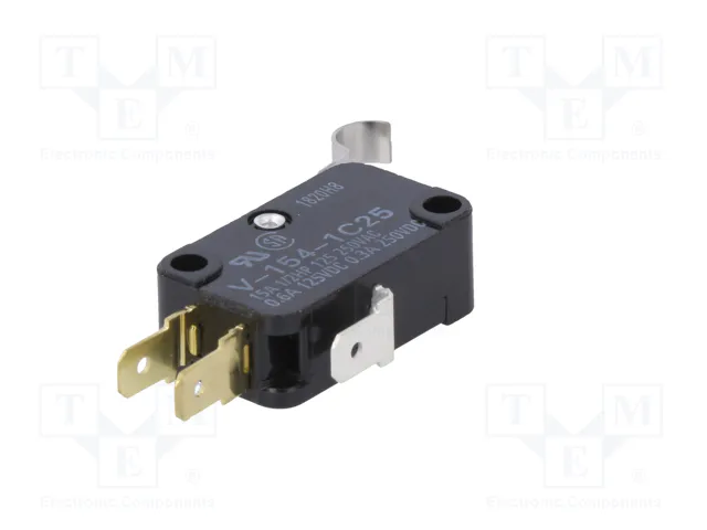 Aratas Microcommutateur SNAP ACTION SPDT 15A/250VAC ON-(ON) V1541C25 Aratas Microcommutateur SNAP ACTION SPDT 15A/250VAC ON-(ON) V1541C25