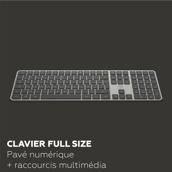 Mobility Lab KP430W Clavier sans fil AZERTY Gris Mobility Lab KP430W Clavier sans fil AZERTY Gris