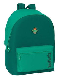 Safta Mochila Double Ordinateur Portable 15.6" USB Antidérapante pour Eau Real Betis Balompie 31x44x18 cm - Sac à Dos