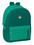 Safta Mochila Double Ordinateur Portable 15.6" USB Antidérapante pour Eau Real Betis Balompie 31x44x18 cm - Sac à Dos