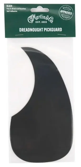 Martin Pickguard pour Dreadnought D28 & D35 - Noir - Protection Adhésive pour Guitare Martin Pickguard pour Dreadnought D28 & D35 - Noir - Protection Adhésive pour Guitare