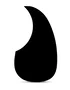 Martin Pickguard pour Dreadnought D28 & D35 - Noir - Protection Adhésive pour Guitare
