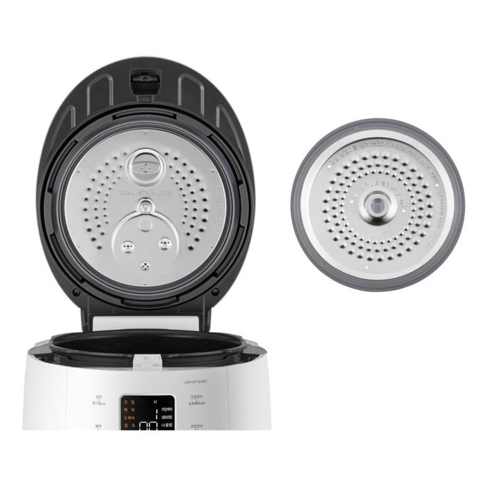 Cuckoo CRP-ST1009F Cuiseur à riz électrique, 1.8 litres, couleur gris urbain