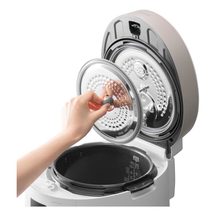 Cuckoo CRP-ST1009F Cuiseur à riz électrique, 1.8 litres, couleur gris urbain