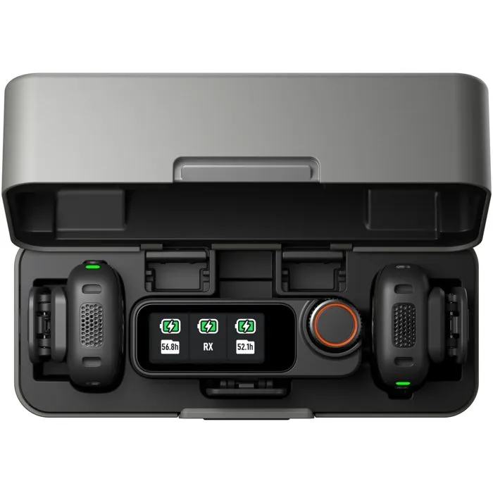 DJI Mic 3 - Kit microphone sans fil (2 émetteurs TX, 1 récepteur RX) avec recharge rapide DJI Mic 3 - Kit microphone sans fil (2 émetteurs TX, 1 récepteur RX) avec recharge rapide