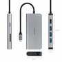 Hub USB NANOCABLE Hub 8en1 Gris 18 cm