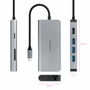 Hub USB NANOCABLE Hub 8en1 Gris 18 cm