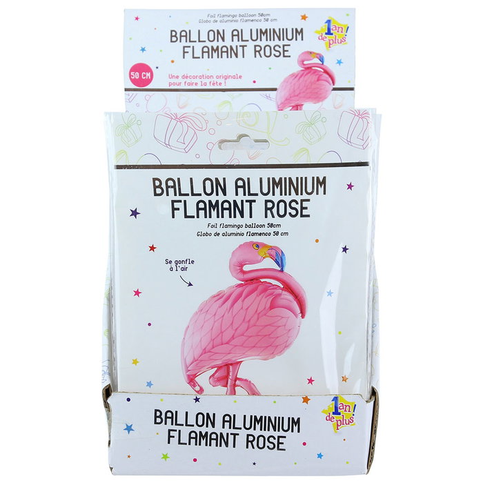 Party Time Ballon en aluminium Flamant rose Party Time Ballon en aluminium Flamant rose