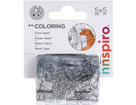 Innspiro Cinta washi tape COLORING Circo 50mmx5m
