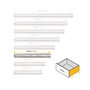 Emuca Lot de 5 jeux de Coulisses pour tiroirs, roulement à billes, hauteur 45mm, profondeur 350mm, sortie totale, zingué