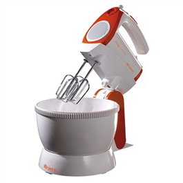 Ariete 1565/1 Batteuse pétrisseuse fixe et manuelle professionnelle Mixy - 5 vitesses avec fonction turbo, bol de 2,4 L avec 2 fouets et 2 crochets en inox
