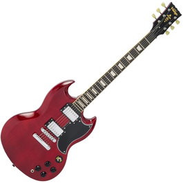 Vintage VS6 Guitare Électrique Cherry Red - Modèle Reissued