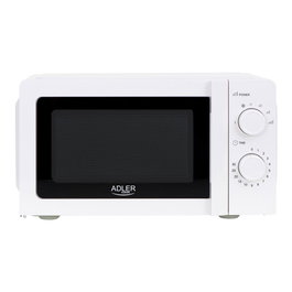 Adler Micro-ondes AD 6205 700W 20L Blanc 5 niveaux de puissance Décongélation