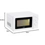 Micro-ondes Adler AD 6205 Blanc Noir 700 W 20 L