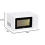 Micro-ondes Adler AD 6205 Blanc Noir 700 W 20 L
