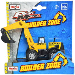 Maisto Excavatrice Fresh Metal Zone de construction Orange 1:24