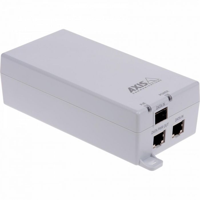 Axis T8154 - Injecteur PoE+ Midspan 60W avec port SFP pour fibre optique et compatibilité avec produits réseau Axis