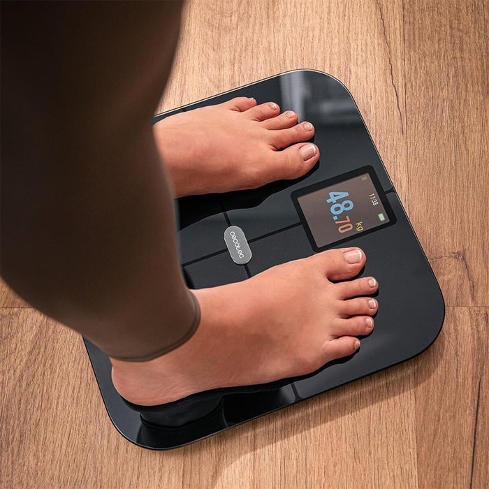 Cecotec Surface Precision Smart Balance Numérique de Salle de Bain Noir Verre Trempé 180 kg
