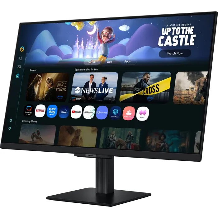 Samsung M50F Moniteur Smart Monitor 27 pouces FHD IPS 60Hz 5ms HDR10 Gaming Hub Smart TV Haut-parleurs intégrés HDMI USB