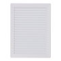 Edm Grille de ventilation rectangulaire encastrable avec moustiquaire ABS blanc 137x207mm
