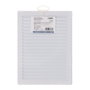 Edm Grille de ventilation rectangulaire encastrable avec moustiquaire ABS blanc 137x207mm